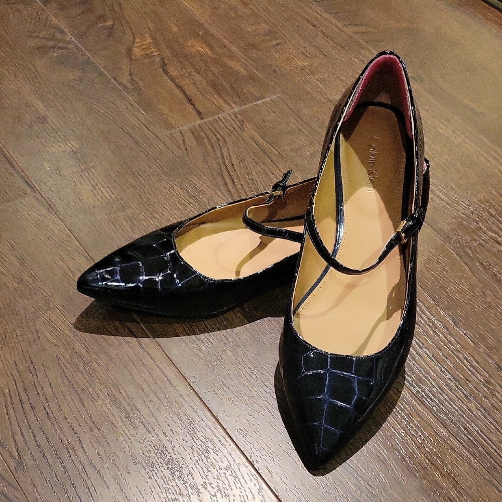 Calvin Klein Black Patent Heels